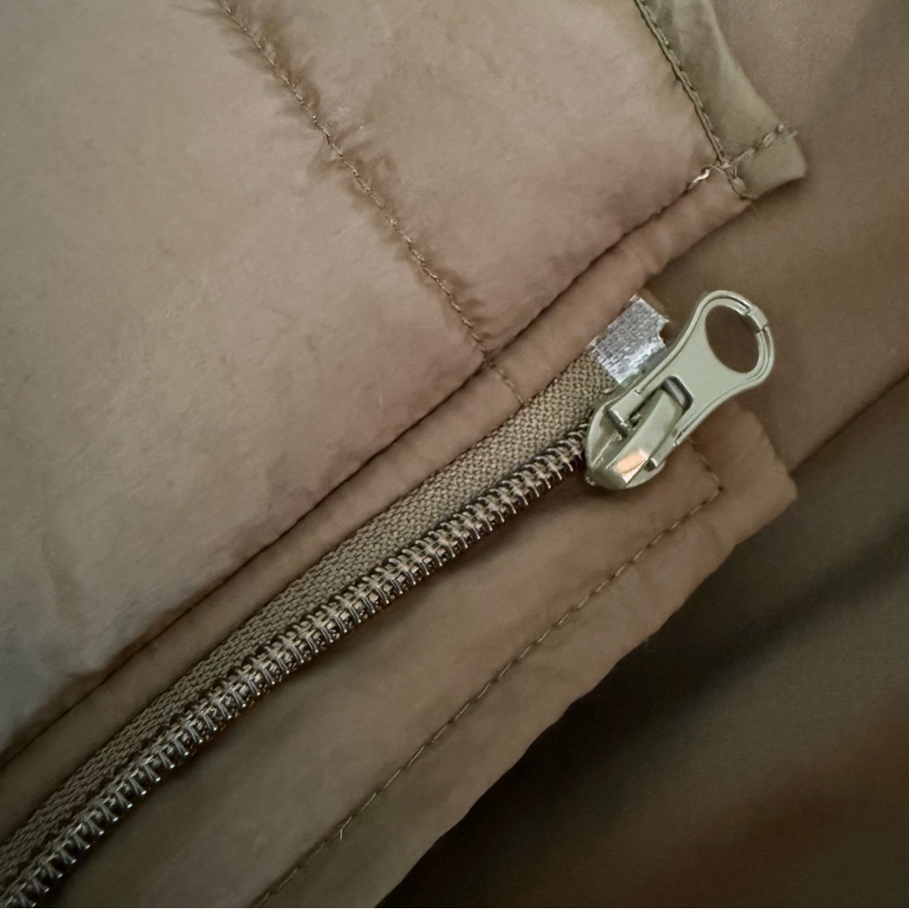Women's GREEN Quilted Jacket Lightweight Zipper Short Coat With Pockets - Picture 5 of 5